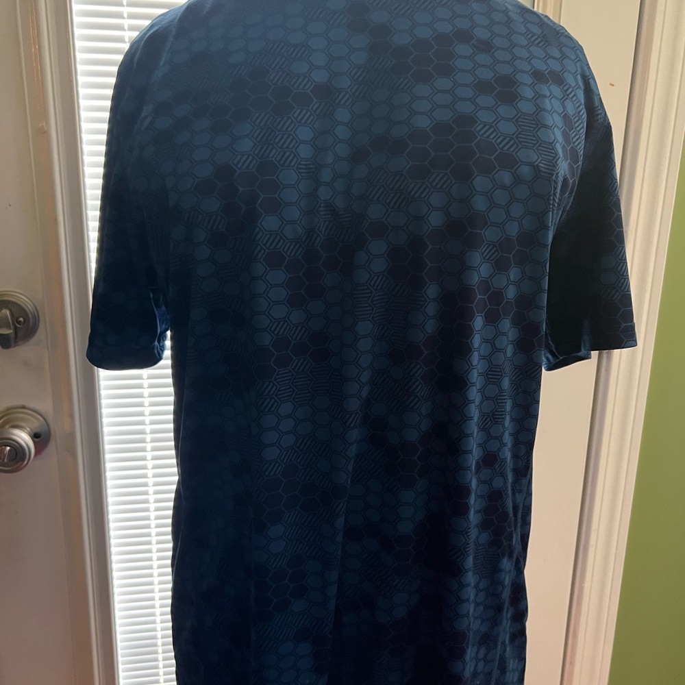 Men's Blue Patterned Shirt